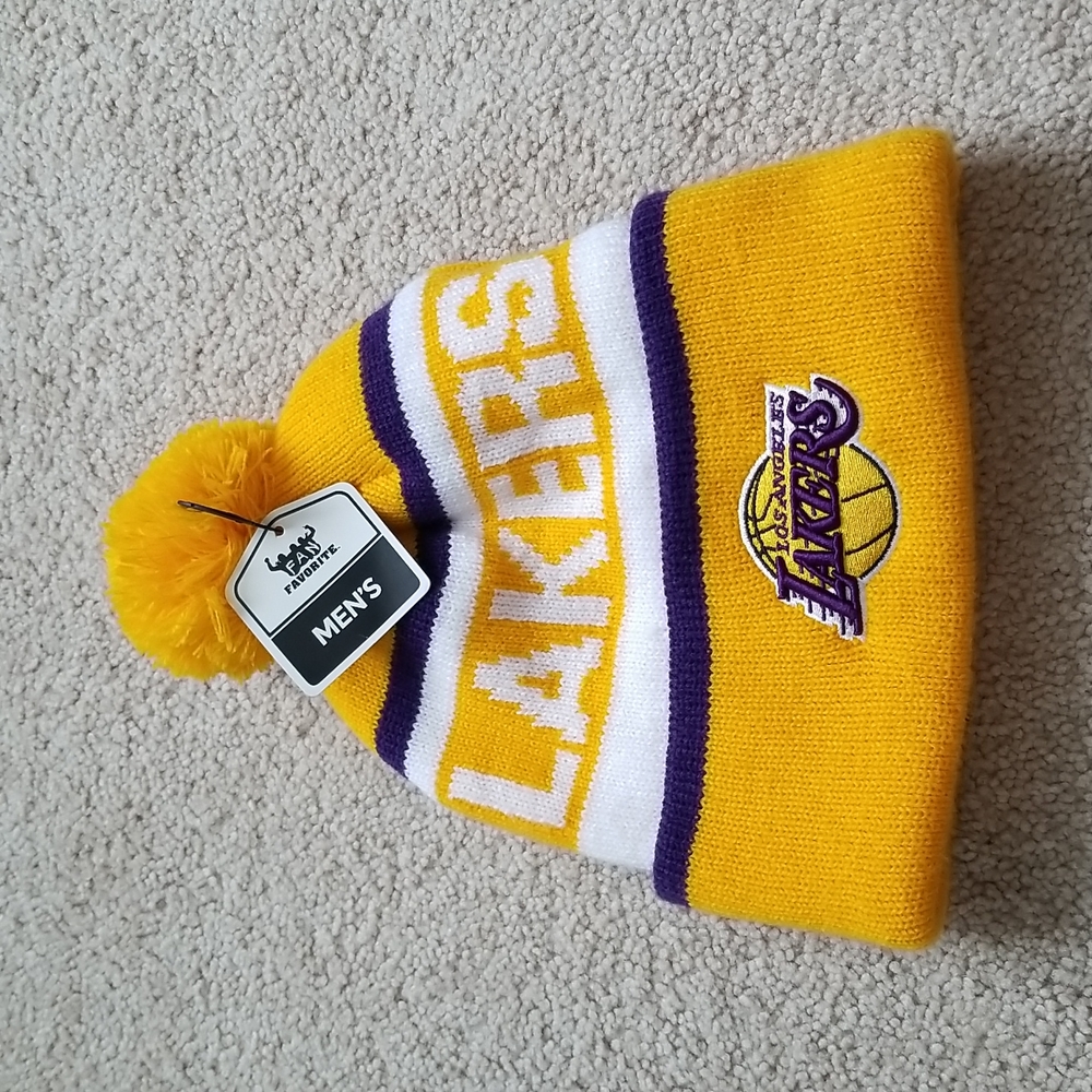 Lakers Knit Beanie NWT